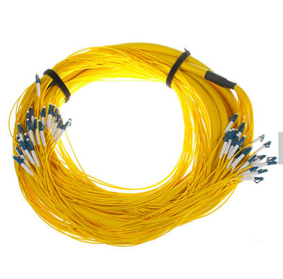 คุณภาพ  SM 9/125 G652D (OS2) LSZH 12 Fibers LC/UPC-LC/UPC Fibre Optic Breakout Cables 1M โรงงาน