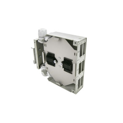 6-Port Metal Dinrail Mountable Fiber Optic Din Rail Terminal Box