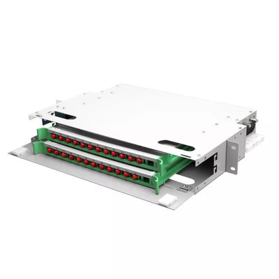 FTTH 1U Fiber Panel 24 Core 19 Inch Rack Patch Panel หน่วย ODF