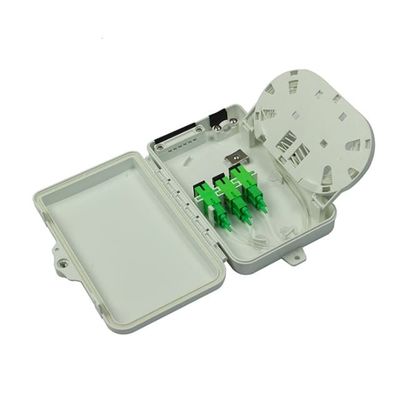 กล่องเทอร์มินัลไฟเบอร์ออปติก 6 พอร์ต SC APC/UPC SM SX PC+ABS สีเทาอ่อนสำหรับโทรคมนาคม
