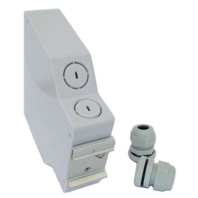 กล่องเทอร์มินัลใยแก้วนำแสงพลาสติก Abs ราง Din 12 อะแดปเตอร์ Lc/Upc Simplex