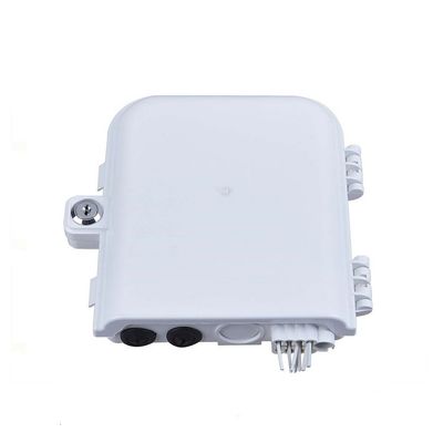 กล่องเทอร์มินอลไฟเบอร์ออปติก 8 คอร์ SM/DX SC/LC/ST/FC สีเทาอ่อน/ดำ IP 66
