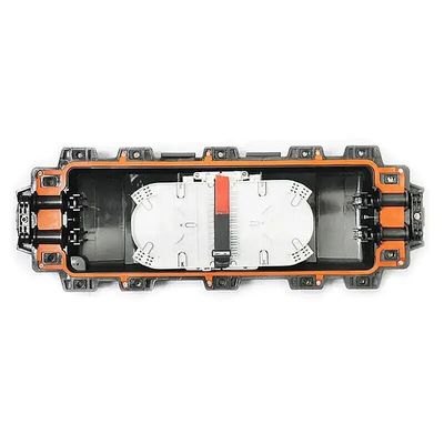 การปิดไฟเบอร์ออปติกใต้ดิน 288Cores 2in 2out ข้อต่อทางอากาศแนวนอน