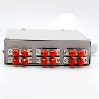 ตู้ติดตั้งราง DIN ไฟเบอร์ออปติก 12 คอร์พร้อมอะแดปเตอร์ St Duplex