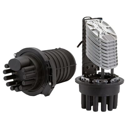 Outdoor Aerial 288 core Fiber Optic Joint Enclosure 6in 6out Dome Splice Closure