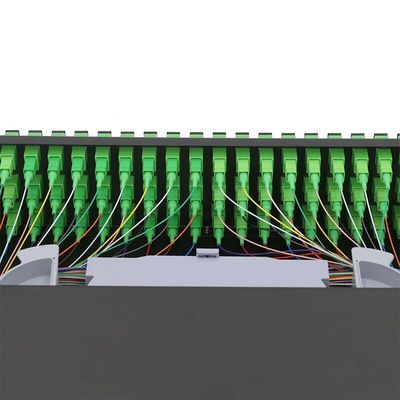 19 นิ้ว 2U แร็คเมาท์ Enclosure ODF 72 Core Fiber Patch Panel ชนิดเลื่อน