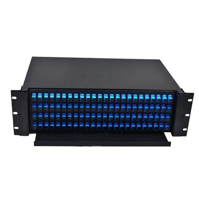 3u 3ru 19" ODF 96 ไฟเบอร์ออปติกแร็คติดตั้งตู้ลิ้นชักชนิดแผงแพทช์