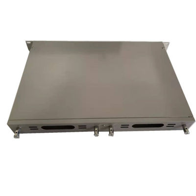 แผงแพทช์ไฟเบอร์ SC 24 พอร์ตสีเทาแผงกระจายแสงชนิดสวิง 1U