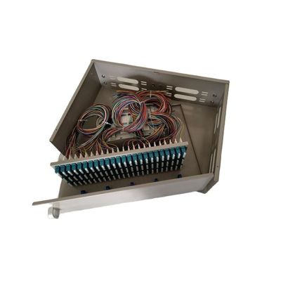 แผงแพทช์ไฟเบอร์ออปติก 3U แร็คเมาท์ 288Core LC Quad Swing Out Style