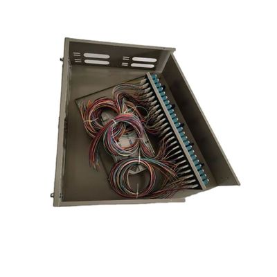แผงแพทช์ไฟเบอร์ออปติก 3U แร็คเมาท์ 288Core LC Quad Swing Out Style