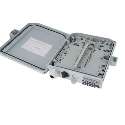 กล่องเลิกจ้างไฟเบอร์ในร่ม / กลางแจ้ง 12/24 พอร์ต FTTH FTTX FTTB
