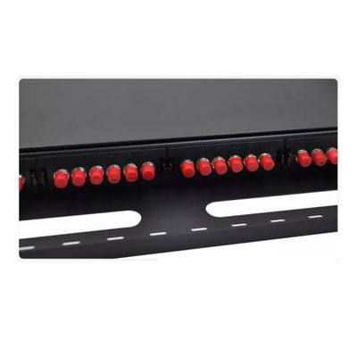 แผงแพทช์ไฟเบอร์ MPO FC 19 24 พอร์ตแพทช์แผงแร็คเมาท์ OEM