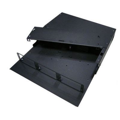 2U MPO MTP แผงแพทช์ APC SC Duplex Fiber Enclosure แร็คเมาท์