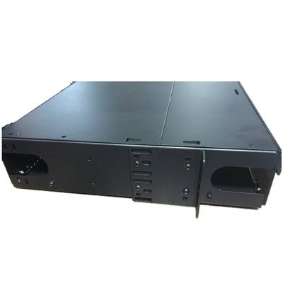 ประกบแผงแพทช์ MPO MTP 144F SC APC 4U แผงแพทช์ไฟเบอร์ 12 อะแดปเตอร์