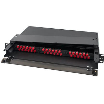 เครือข่าย Singlemode MPO MTP Patch Panels เลื่อนออก ST Fiber Patch Panel OEM