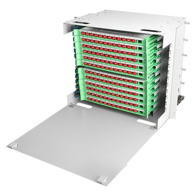 144 Core ODF Patch Panel Sc / Fc Adapter 19 แผงแพทช์ไฟเบอร์ออปติก