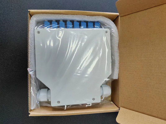 กล่องเทอร์มินัลราง Din ไฟเบอร์ออปติก 24 แกนพร้อม 12 ชิ้น Lc / Apc Duplex Aadapter