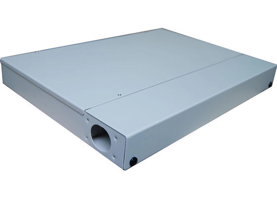 แร็คเมาท์ แผงแพทช์ไฟเบอร์ออปติก Enclosure การกระจาย Fc Sc Adapter