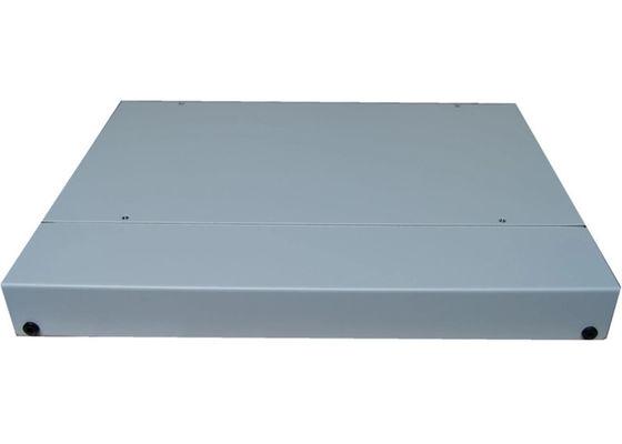 แร็คเมาท์ แผงแพทช์ไฟเบอร์ออปติก Enclosure การกระจาย Fc Sc Adapter