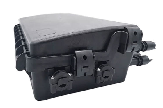 FTTB กล่องต่อสายไฟเบอร์ออปติกกันน้ำ SC IP68 2 IN 2OUT 48Core 16Port