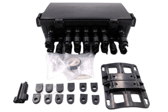 FTTB กล่องต่อสายไฟเบอร์ออปติกกันน้ำ SC IP68 2 IN 2OUT 48Core 16Port