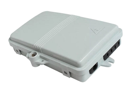 กล่องเทอร์มินัลไฟเบอร์ออปติก 4 พอร์ต SC Simplex SM สายสีขาวกันน้ำ IP-66