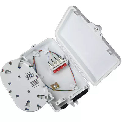 กล่องเทอร์มินัลไฟเบอร์ออปติก 4 พอร์ต SC Simplex SM สายสีขาวกันน้ำ IP-66