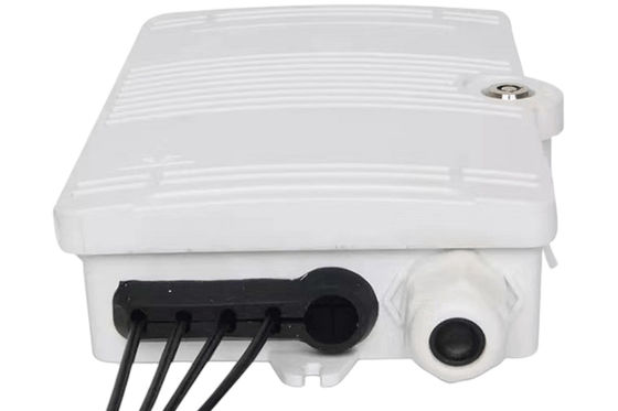 กล่องเทอร์มินัลไฟเบอร์ออปติก 4 พอร์ต SC UPC SX SM สีขาว IP66 สำหรับโทรคมนาคม