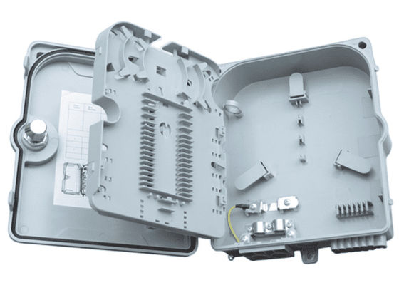 กล่องเทอร์มินอลไฟเบอร์ออปติก 12 พอร์ต SC/LC/ST/FC IP-66 UPC/APC สีเทาอ่อน FTTH