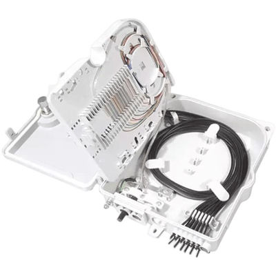 กล่องเทอร์มินอลไฟเบอร์ออปติก 12 พอร์ต SC/LC/ST/FC IP-66 UPC/APC สีเทาอ่อน FTTH