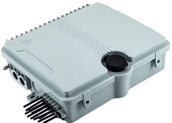 กล่องเทอร์มินอลไฟเบอร์ออปติก 12 พอร์ต SC/LC/ST/FC IP-66 UPC/APC สีเทาอ่อน FTTH