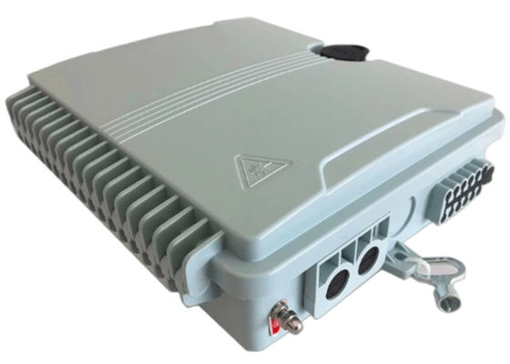 กล่องเทอร์มินอลไฟเบอร์ออปติก 12 พอร์ต SC/LC/ST/FC IP-66 UPC/APC สีเทาอ่อน FTTH