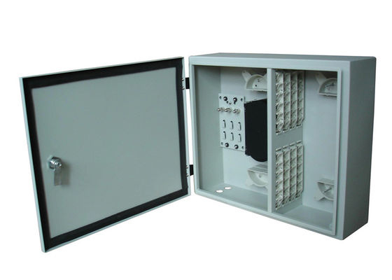 48F Wall Mount Fiber Enclosure IP65 ODF กล่องกระจายออปติกกลางแจ้ง 48 พอร์ต