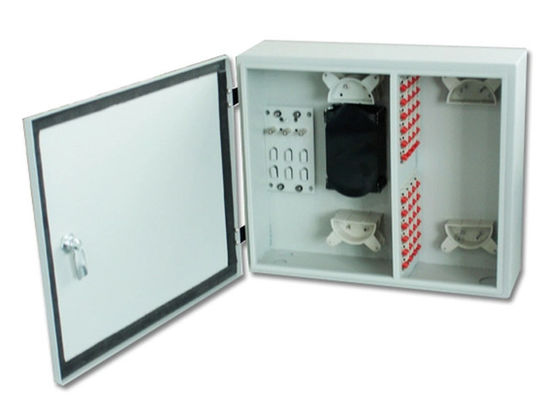 48F Wall Mount Fiber Enclosure IP65 ODF กล่องกระจายออปติกกลางแจ้ง 48 พอร์ต