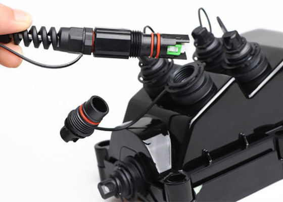 MST กล่องใส่สายเคเบิลกลางแจ้ง SST 6 Fiber กล่องเทอร์มินัล FTTH