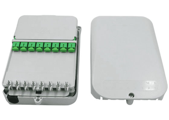16Core Splitter กล่องกระจาย FTTH UPC / APC Wall Mount สีเทาอ่อน