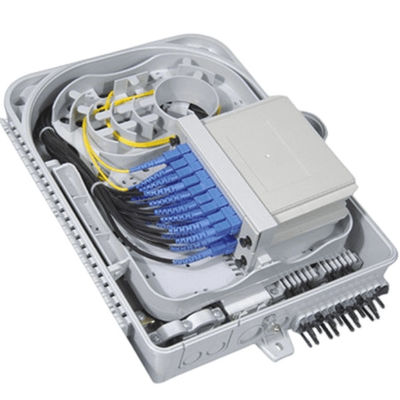 16F 1x16 กล่องแยกไฟเบอร์ออปติกกันน้ำติดผนังแยก IP66