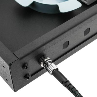 19 &quot;แร็คเมาท์ Fiber Patch Panel ST Adapter 1U Fiber Enclosure 12 Core