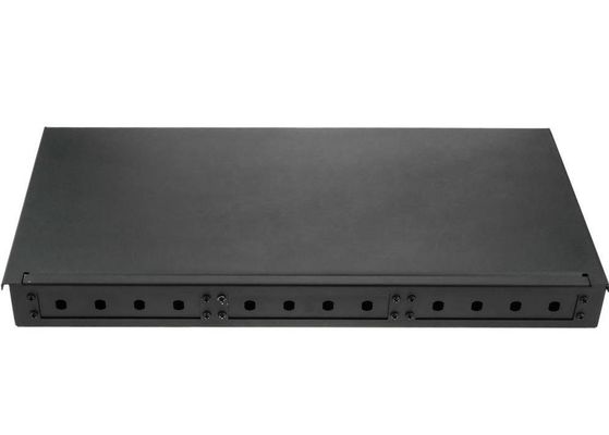 19 &quot;แร็คเมาท์ Fiber Patch Panel ST Adapter 1U Fiber Enclosure 12 Core