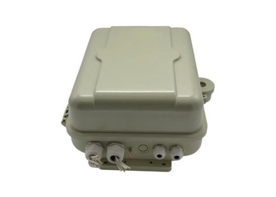 SMC FTTH กล่องกระจายแยก LGX ตัวยึดติดผนังหรือตัวยึดเสาสีเทาอ่อน