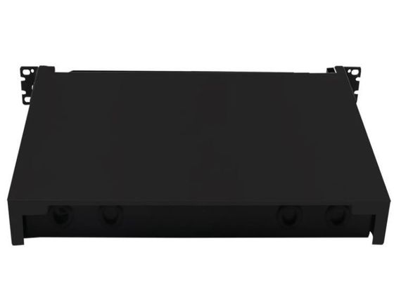 กล่องเลิกจ้างไฟเบอร์แบบติดแร็คสีดำ FC Patch Panel ODF 24Core
