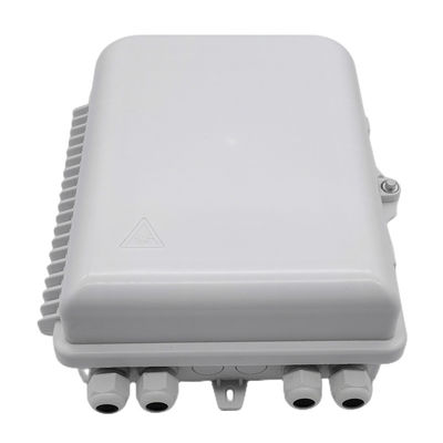 กล่องแยกไฟเบอร์ออปติกสีขาว LC 1x16 PLC Splitter Wall Mount