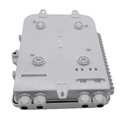 กล่องแยกไฟเบอร์ออปติกสีขาว LC 1x16 PLC Splitter Wall Mount