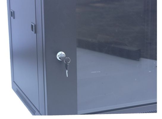9U Server Rack Cabinet 19&quot; Wall Mount ถอดได้สีดำ Data Cabinet/Network Rack