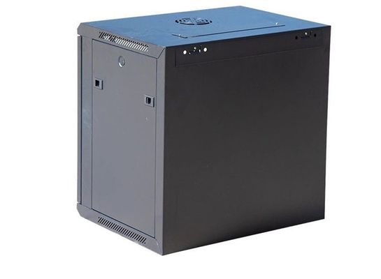 12U ประตูกระจกติดผนังตู้เซิร์ฟเวอร์เครือข่ายตู้แร็ค 19 นิ้ว 600x450
