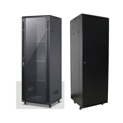 ตู้แร็คเซิร์ฟเวอร์ PDU ขาตั้งพื้น SPCC 42U 600*1000*2000MM