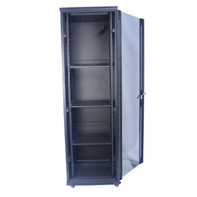 ตู้แร็คเซิร์ฟเวอร์ PDU ขาตั้งพื้น SPCC 42U 600*1000*2000MM