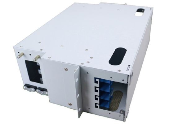 ODF 48 พอร์ต SC Fiber Patch Panel แร็คเมาท์ Multimode 48 Core