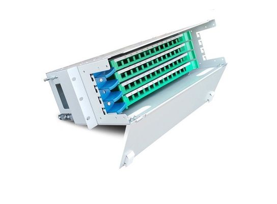 ODF 48 พอร์ต SC Fiber Patch Panel แร็คเมาท์ Multimode 48 Core
