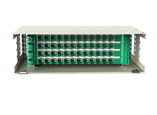 ODF 48 พอร์ต SC Fiber Patch Panel แร็คเมาท์ Multimode 48 Core